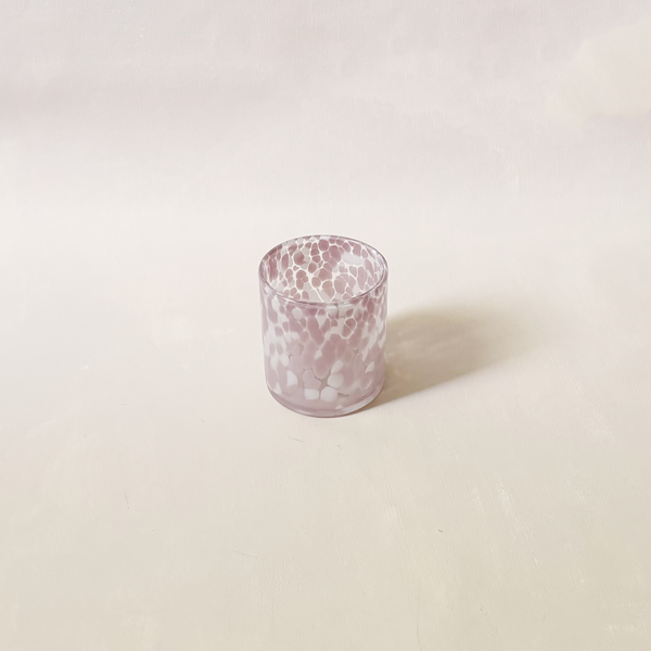 Torcello Tumbler Mauve & White