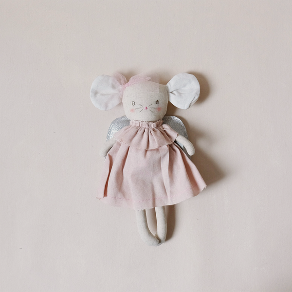 Mini Angel Mouse Pink Silver