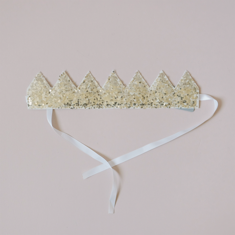 Sequin Crown Gold
