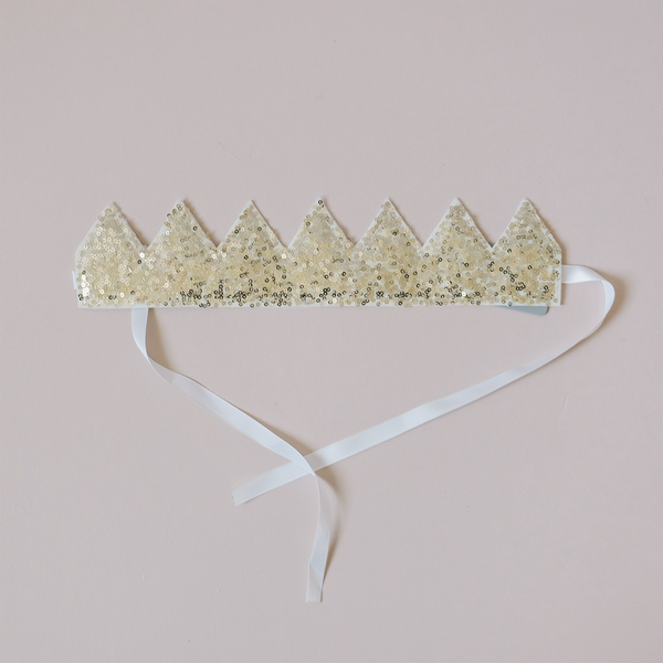 Sequin Crown Gold