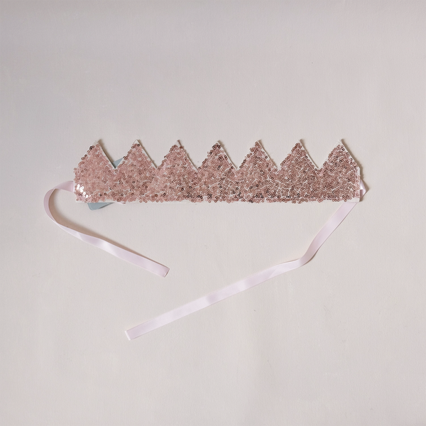 Sequin Crown Rose Gold