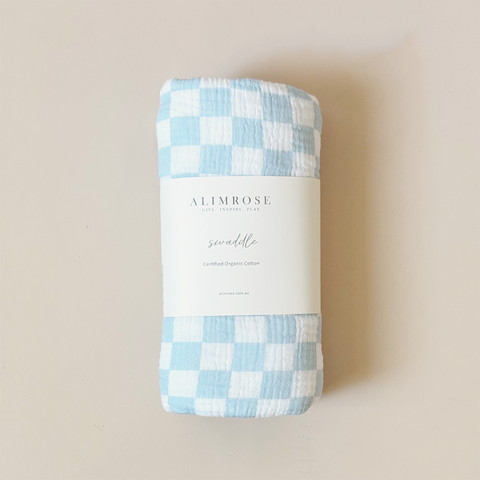 Swaddle Blue Check