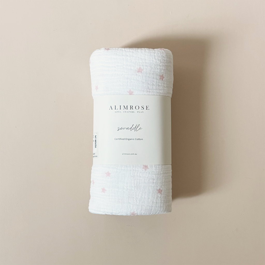 Swaddle Pink Stars