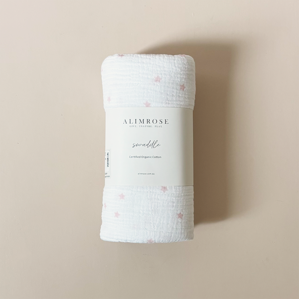 Swaddle Pink Stars