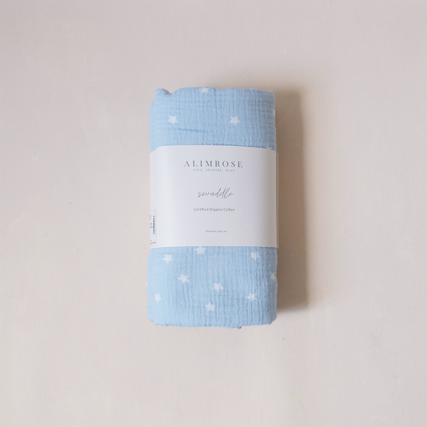Swaddle Starry Night Baby Blue
