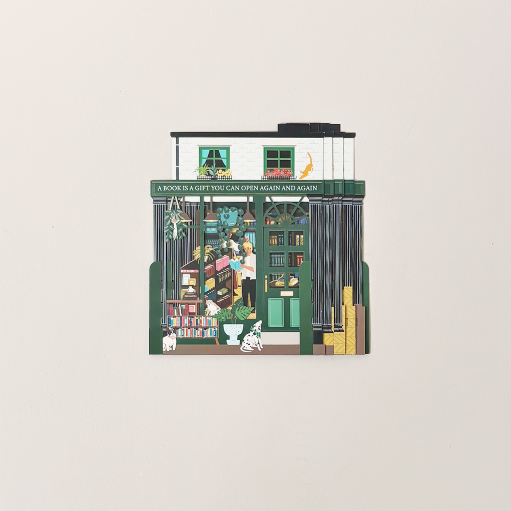 Book Store Pop Up Note Card