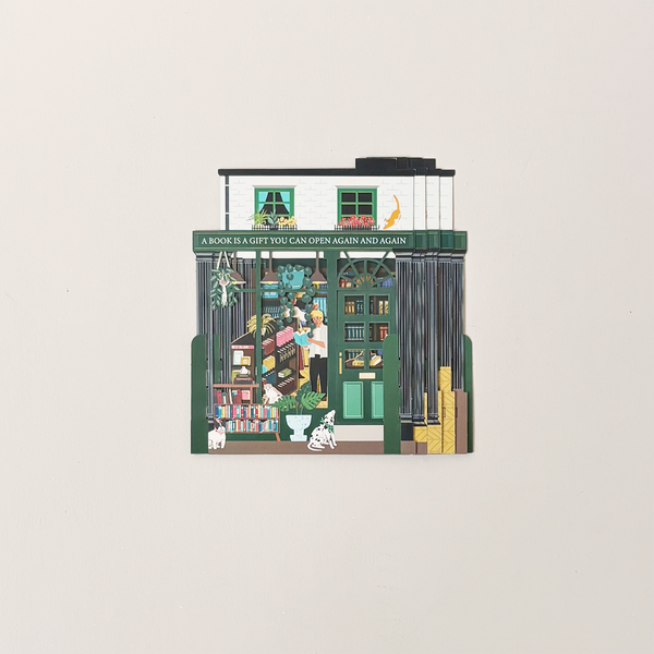 Book Store Pop Up Note Card