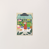 Flower Shop Birthday Paper Cut Note Card