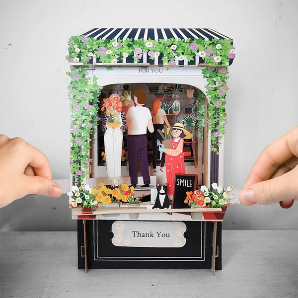 Flower Shop Paper Theater Note Card