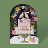 Love Birds Wedding Cake Paper Cut Note Card