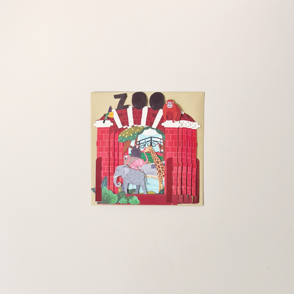 Zoo Pop Up Note Card
