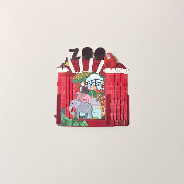 Zoo Pop Up Note Card