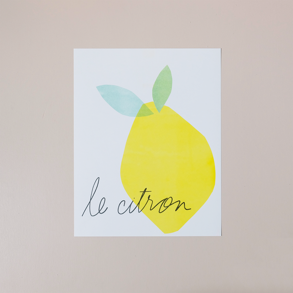 Le Citron Risograph Print