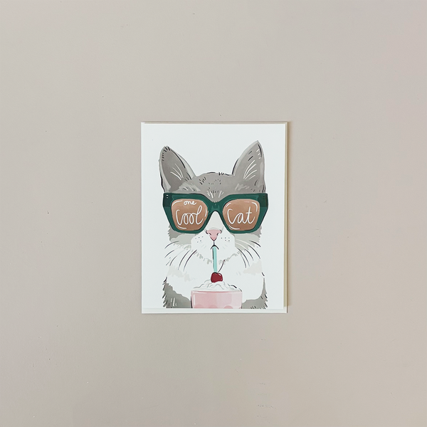 Cool Cat Note Card