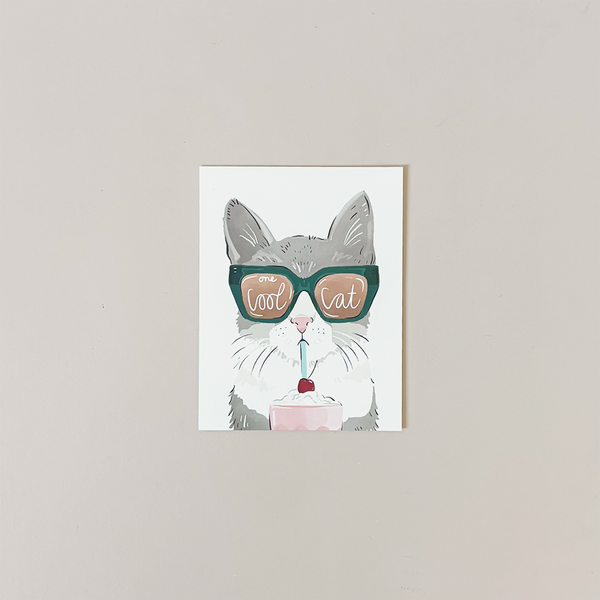 Cool Cat Note Card