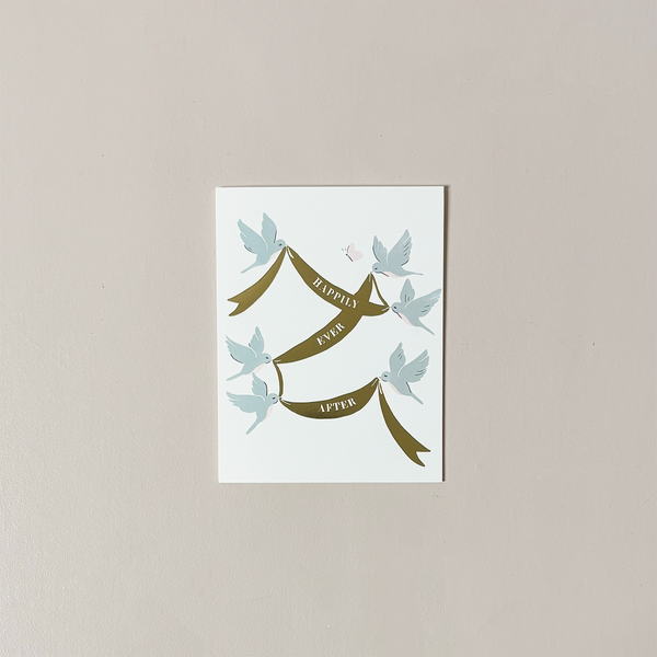 Happily Ever After Birds Note Card