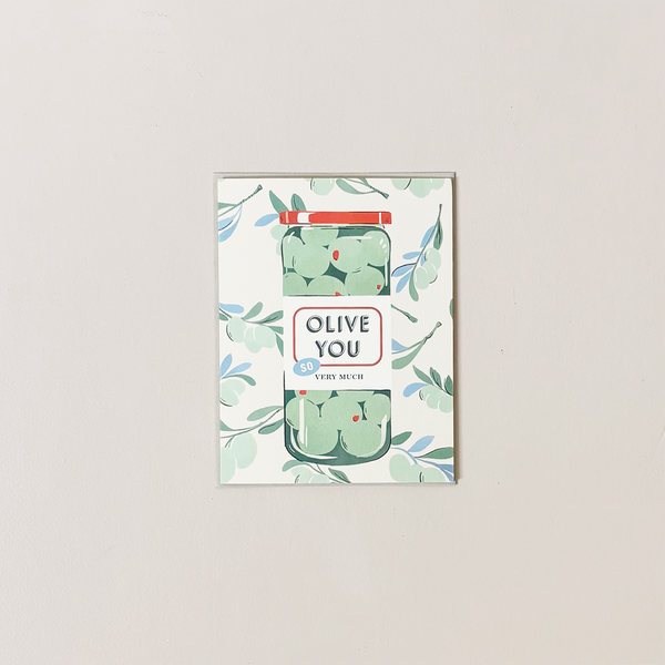 Olive You Note Card