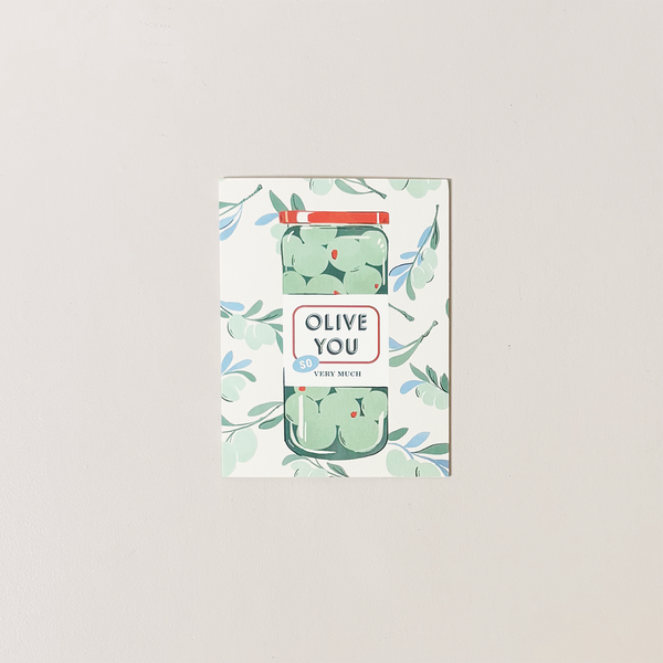 Olive You Note Card