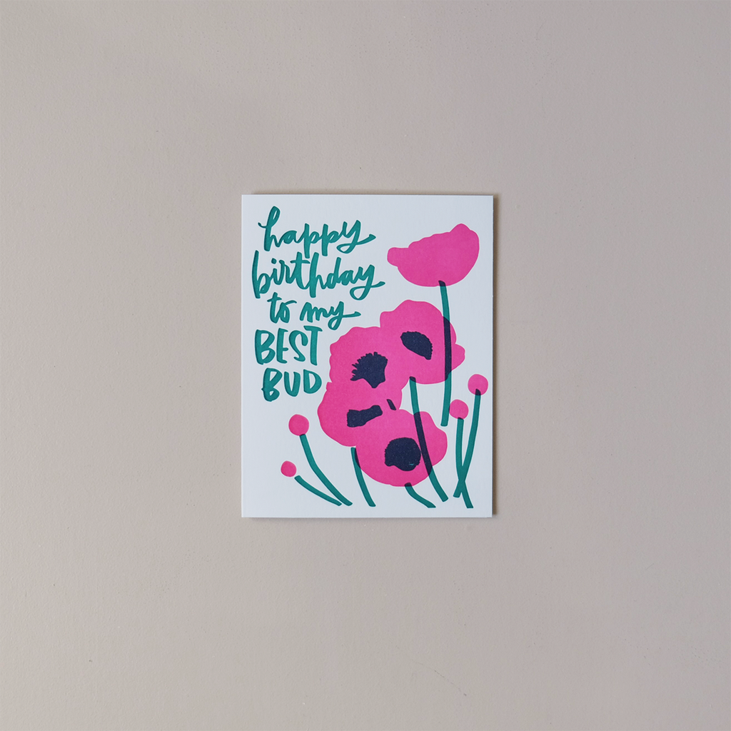 Best Buds Birthday Note Card
