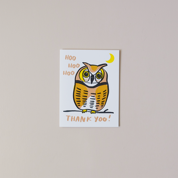 Thank You Owl Note Card