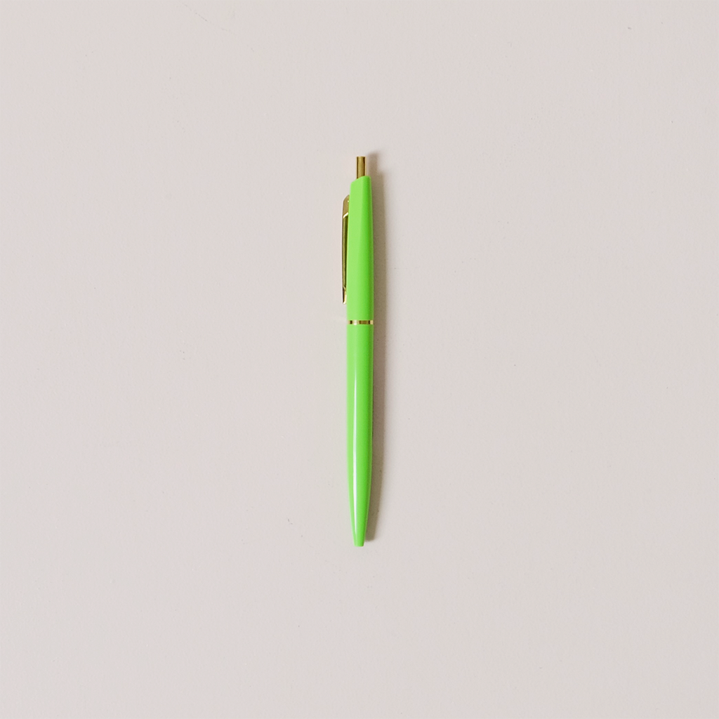 Ballpoint Click Pen Lime Green