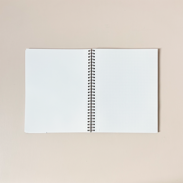 Blossom Pink Heart Notebook Grid