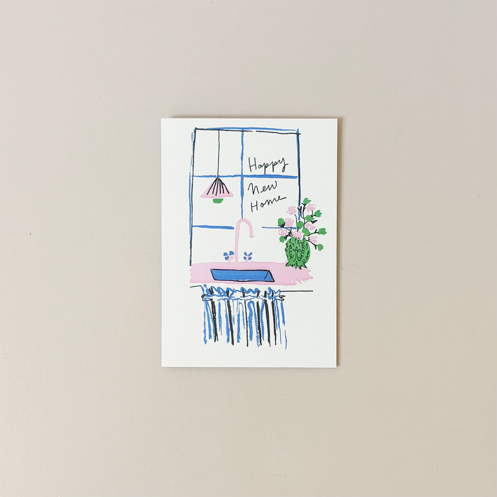New Home Window Note Card