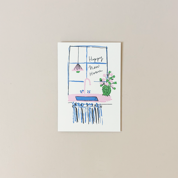New Home Window Note Card