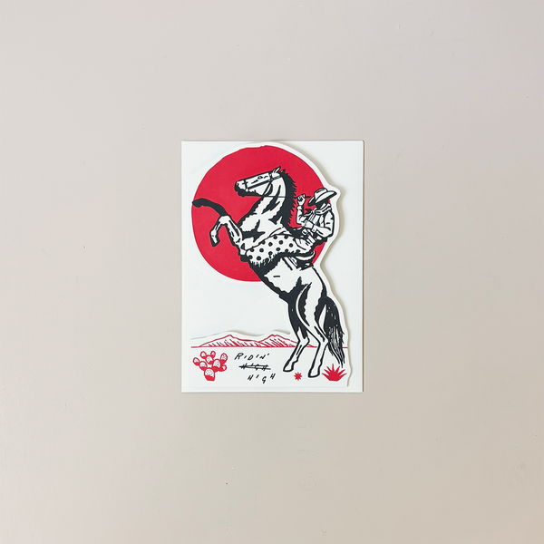 Ridin' High Cowboy Note Card