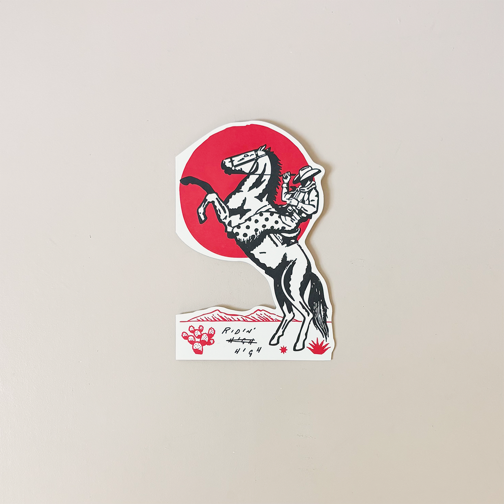 Ridin' High Cowboy Note Card
