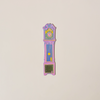 Grandfather Clock Leather Bookmark