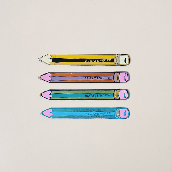 Pencil Leather Bookmark