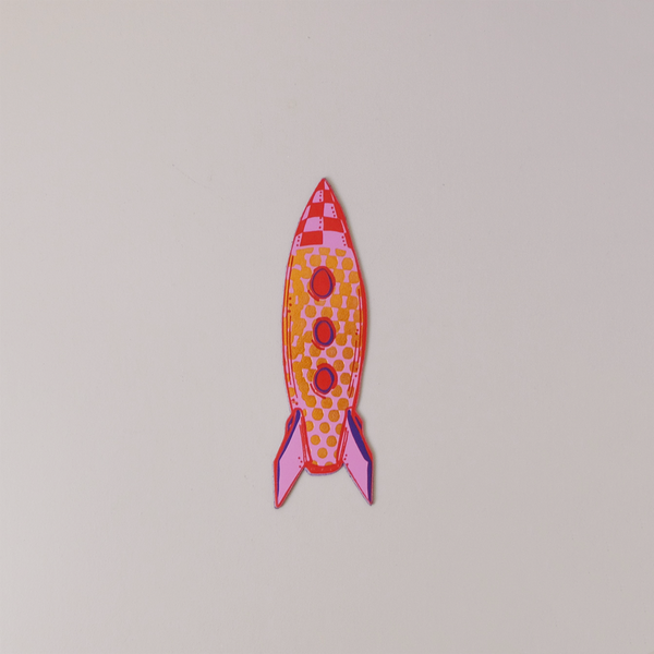 Rocket Leather Bookmark