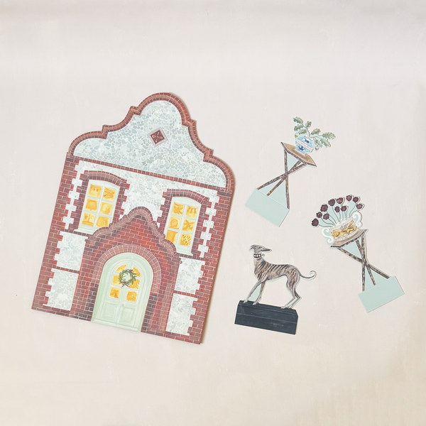 Festive Dutch Gable Advent Calendar