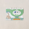 Horses Die Cut Vase Note Card