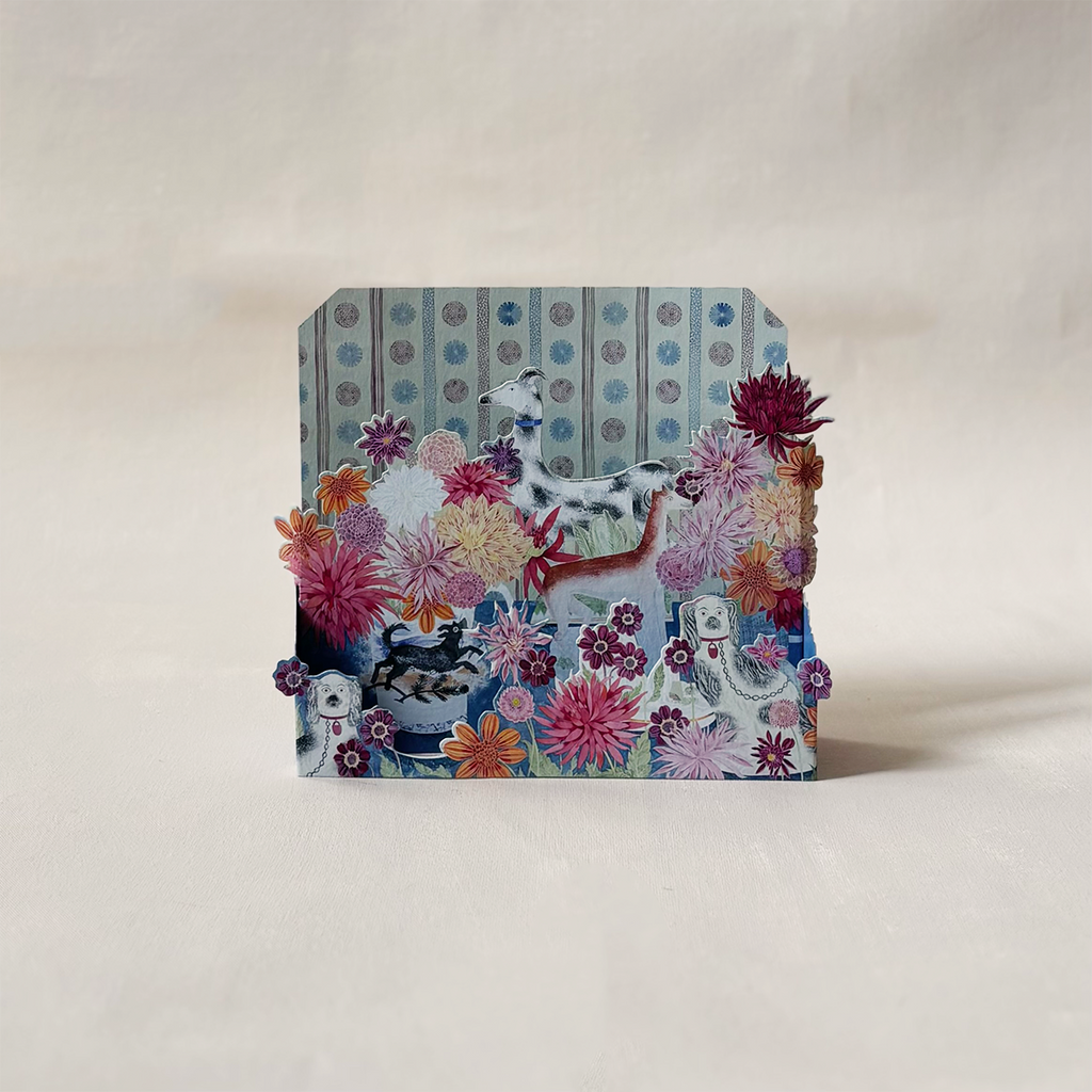 Dahlia & Zebra Pop Up Note Card