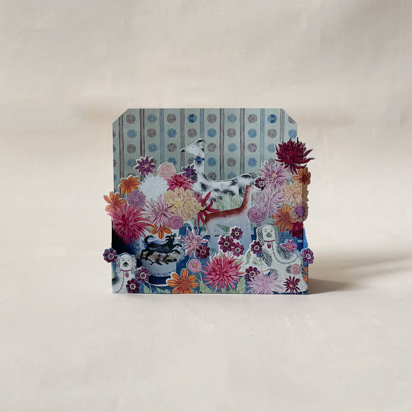 Dahlia & Zebra Pop Up Note Card