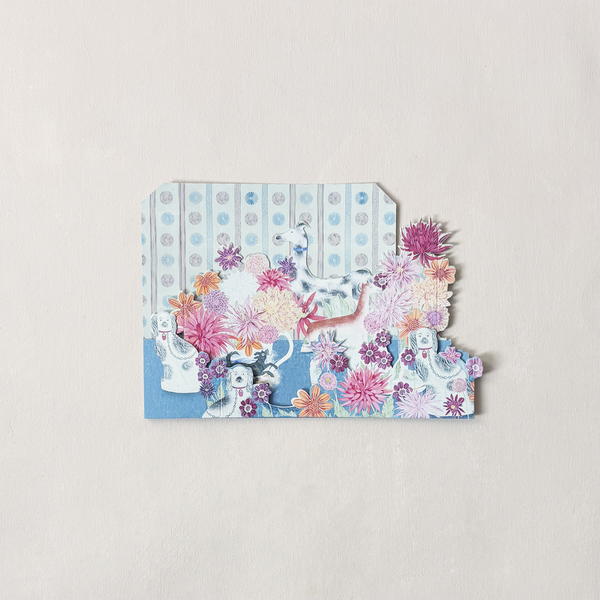 Dahlia & Zebra Pop Up Note Card