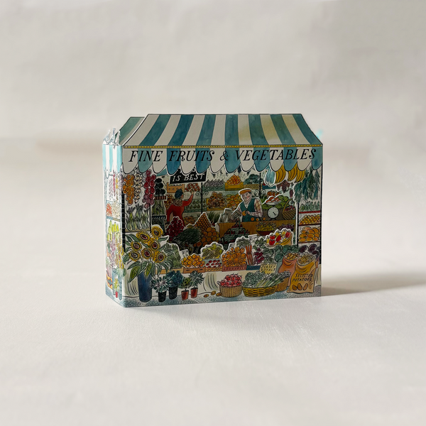 Fruit & Veggie Shop Pop Up Note Card