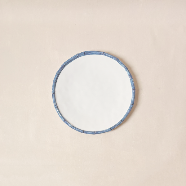 Vida Bamboo Dinner Plate Blue & White