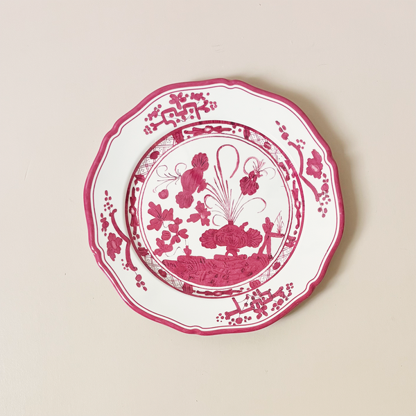 Vida Faenza Dinner Plate Pink & White