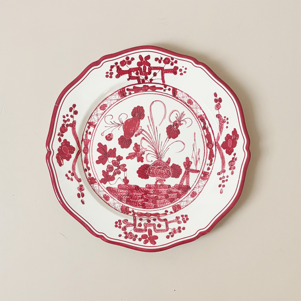 Vida Faenza Dinner Plate Red & White