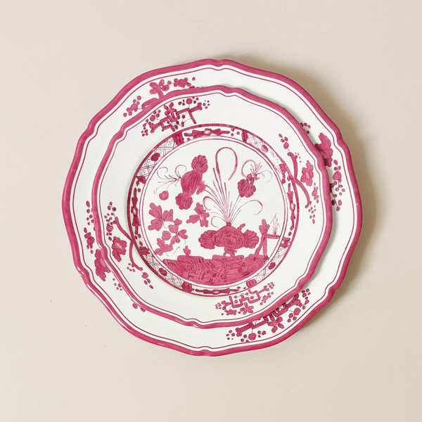 Vida Faenza Salad Plate Pink & White