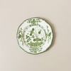 Vida Faenza Salad Plate Green & White