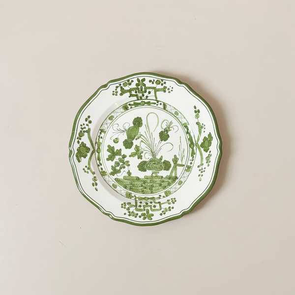 Vida Faenza Salad Plate Green & White