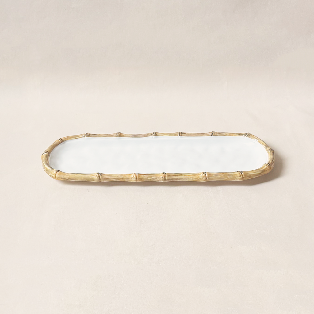 Vida Natural & White Bamboo Baguette Platter
