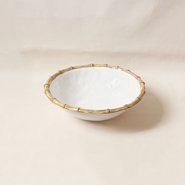 Vida Natural & White Bamboo Salad Bowl