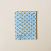 Hand Stitched Notebook Blue Booti Large