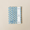 Hand Stitched Notebook Blue Booti Large