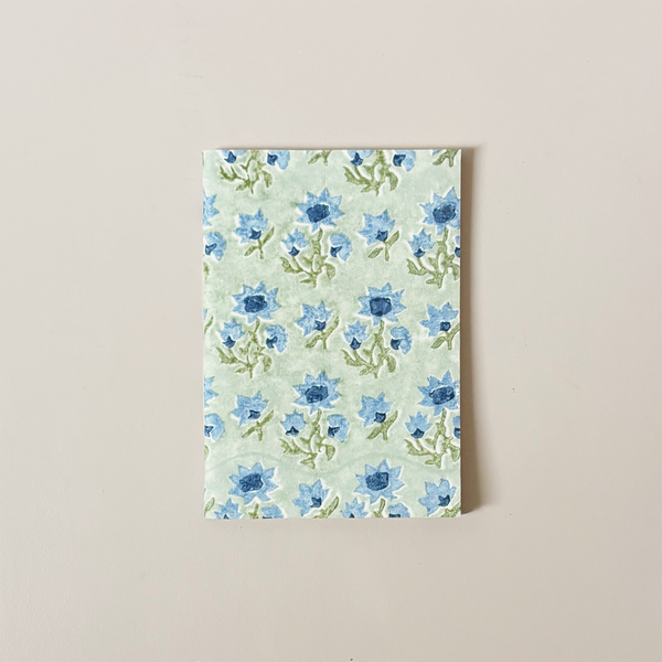Hand Stitched Notebook Cornflower Medium